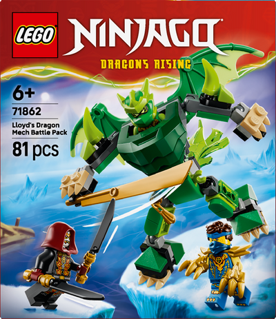 LEGO 71862 NINJAGO Lloyd’s Dragon Mech Battle Pack Toy