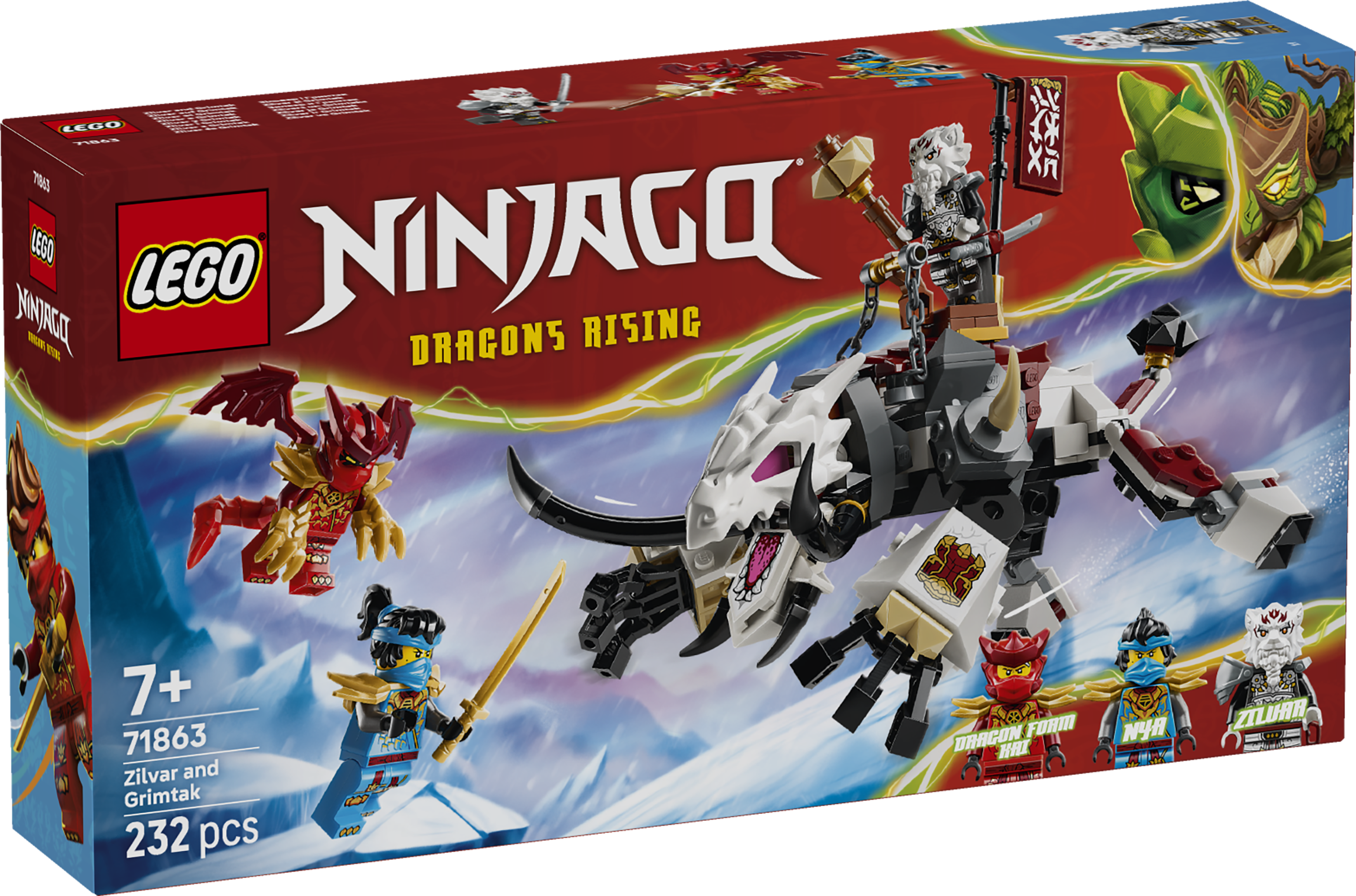 LEGO 71863 NINJAGO Zilvar and Grimtak the Dragon Beast