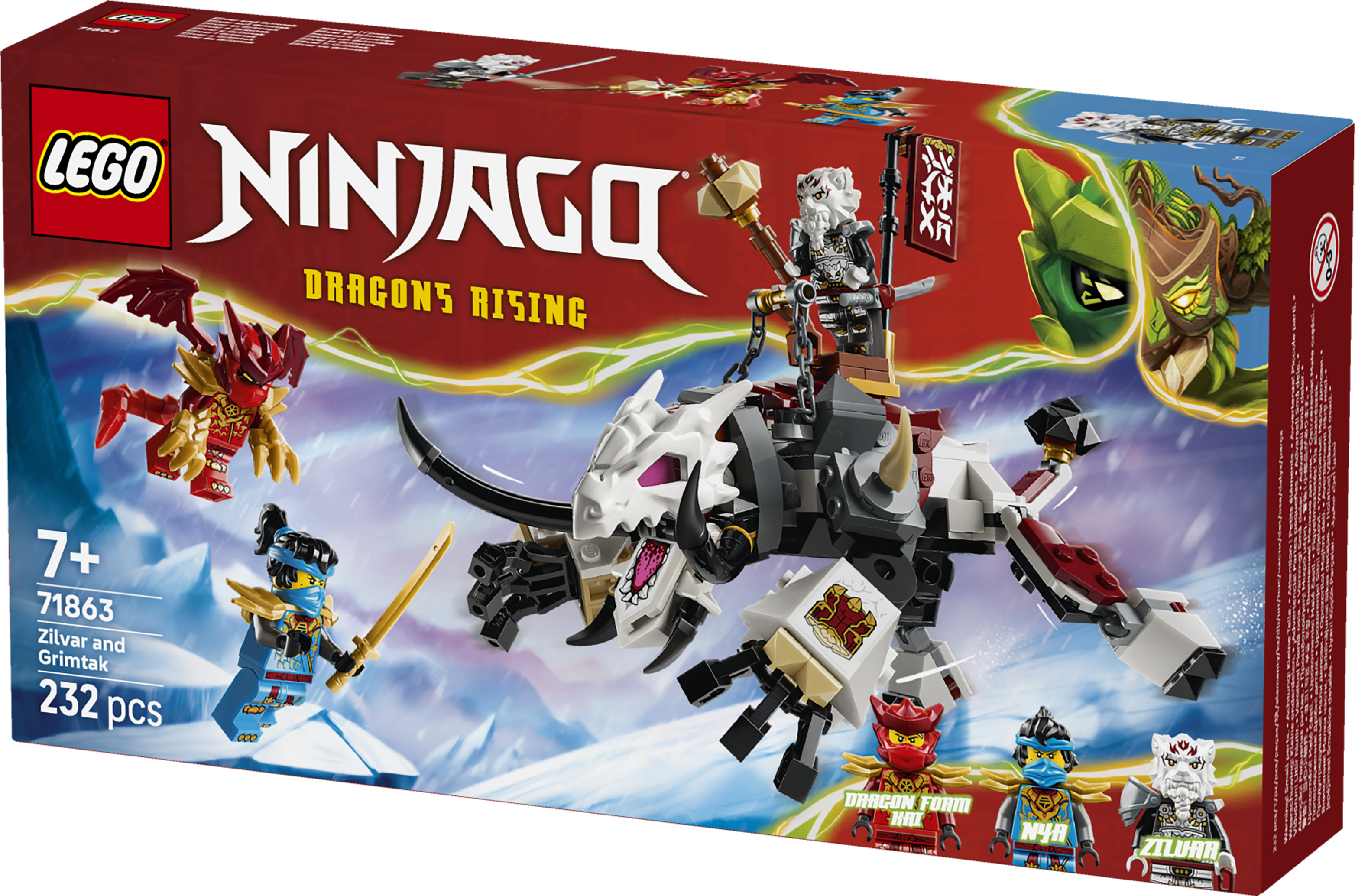 LEGO 71863 NINJAGO Zilvar and Grimtak the Dragon Beast