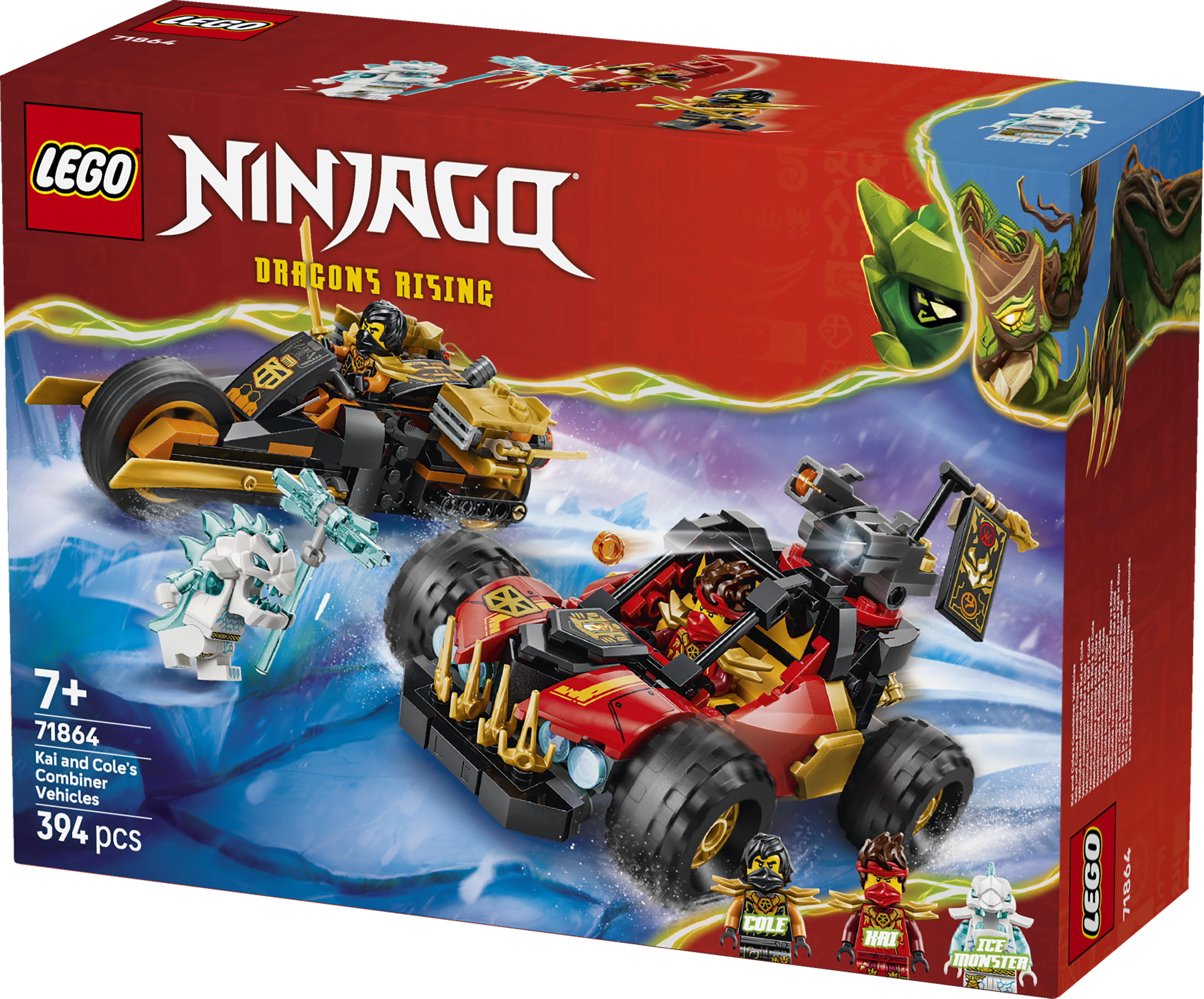 LEGO 71864 NINJAGO Kai and Cole’s Combiner Vehicles Toy