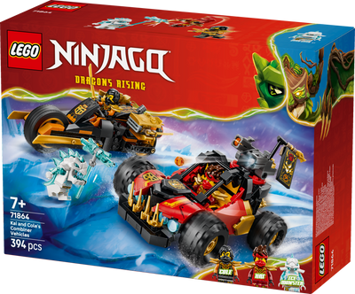 LEGO 71864 NINJAGO Kai and Cole’s Combiner Vehicles Toy