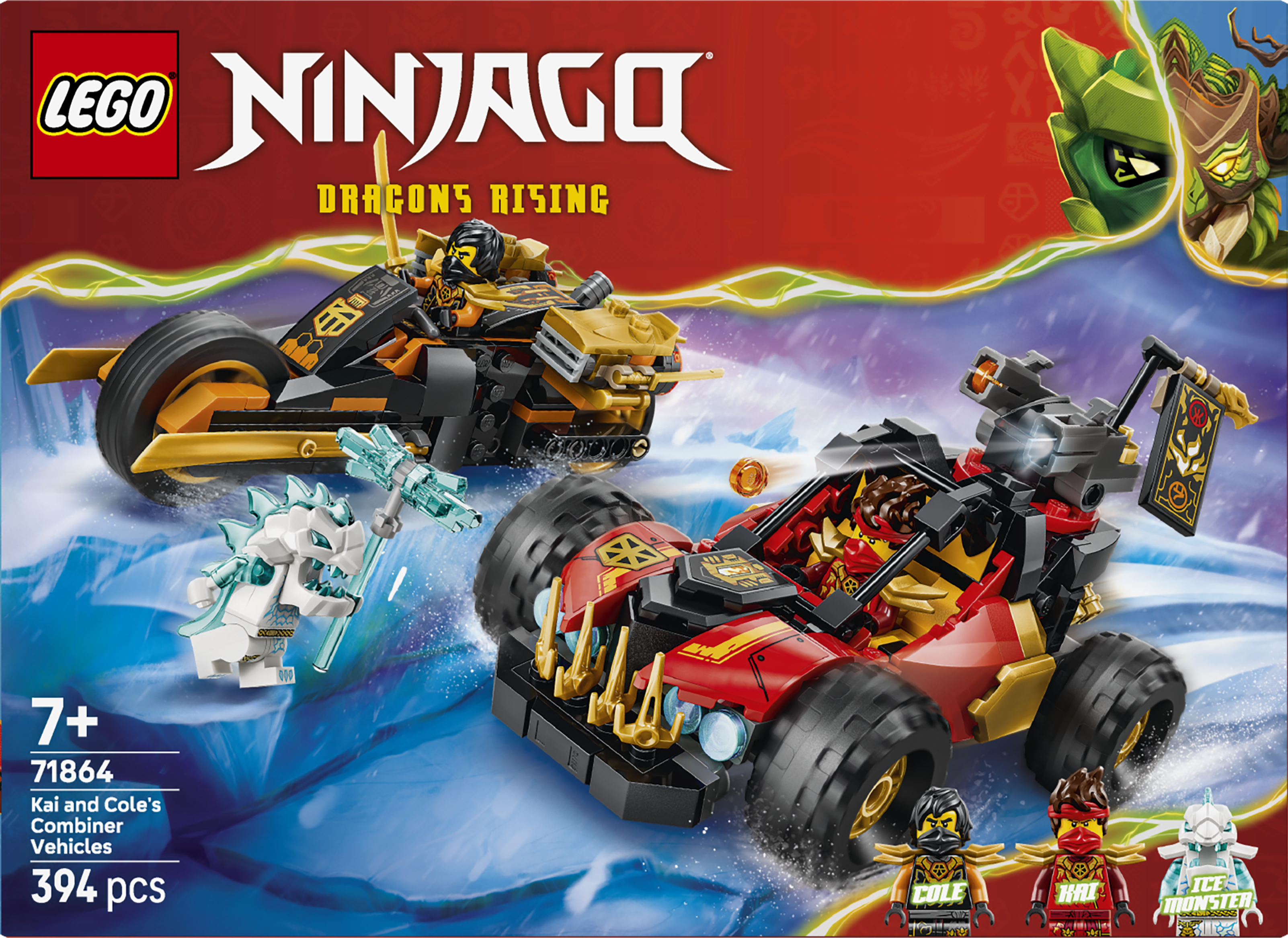 LEGO 71864 NINJAGO Kai and Cole’s Combiner Vehicles Toy