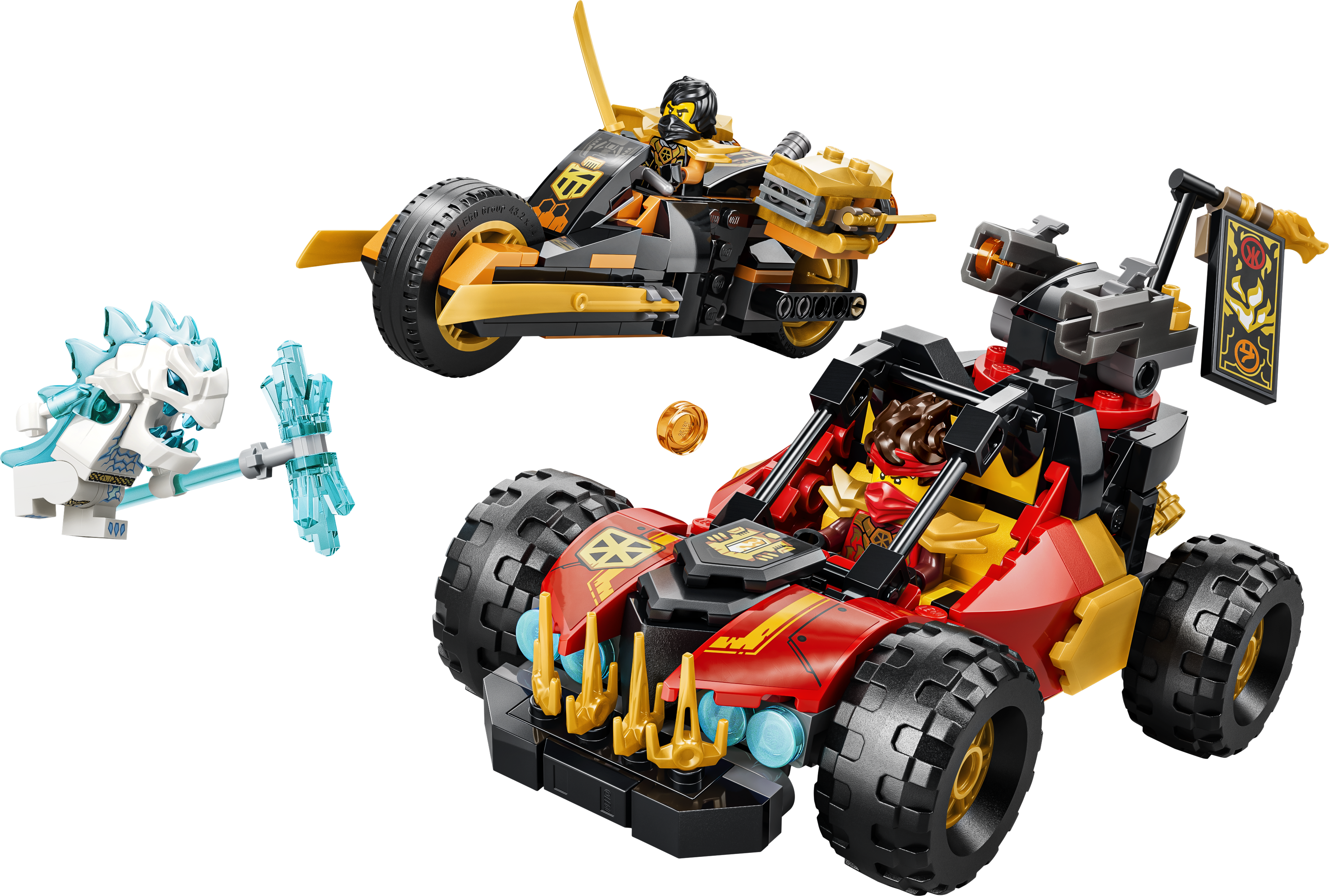 LEGO 71864 NINJAGO Kai and Cole’s Combiner Vehicles Toy