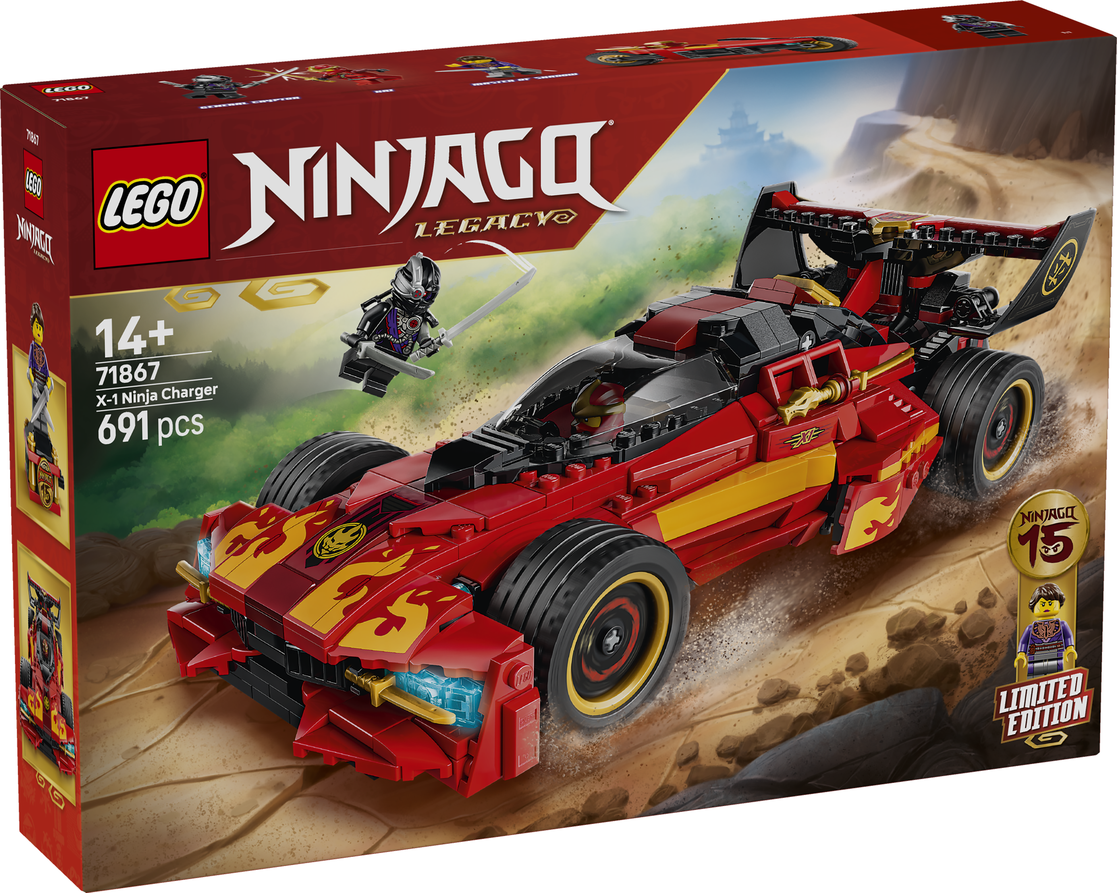 LEGO 71867 NINJAGO X-1 Ninja Charger 15th Anniversary Toy