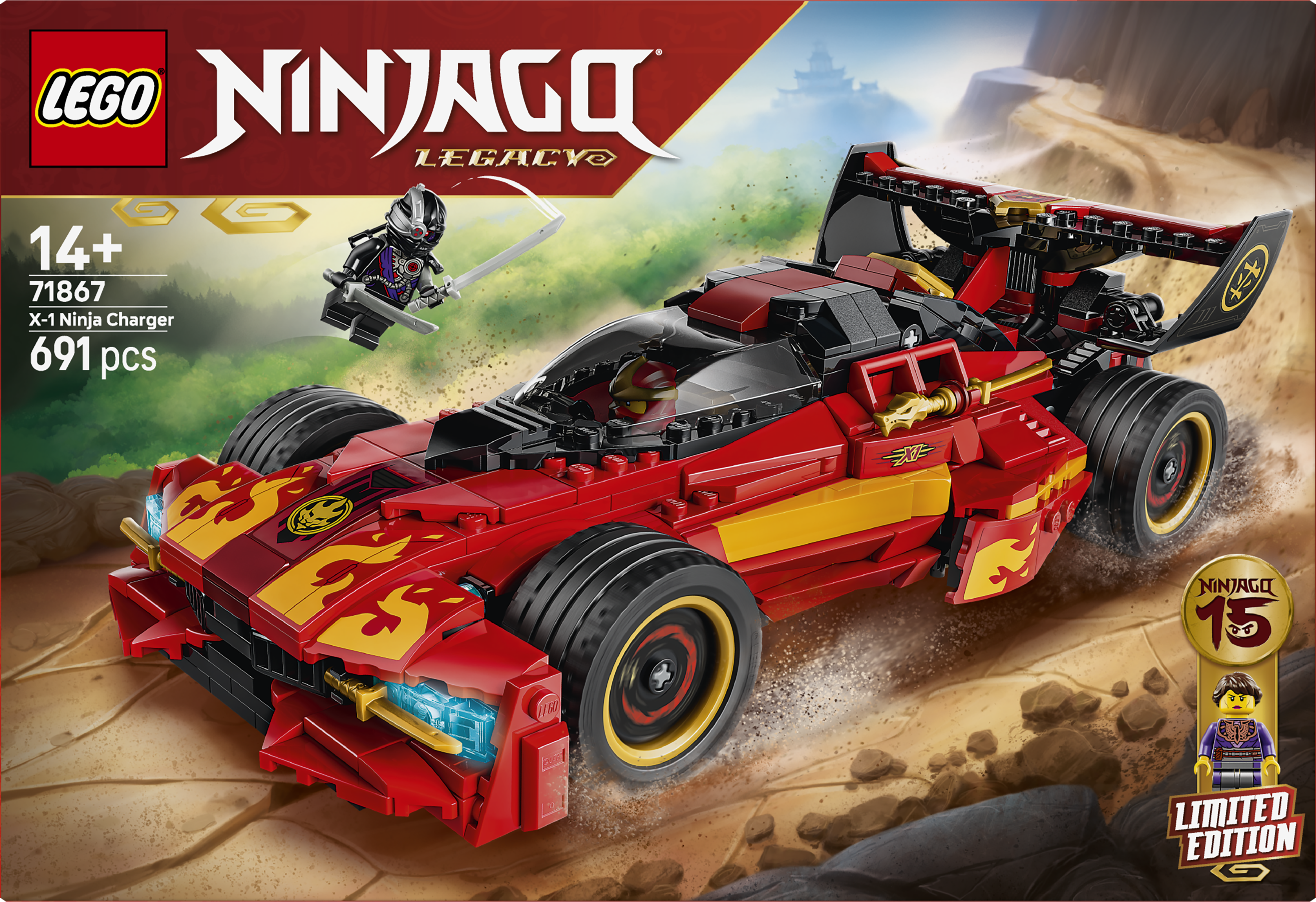 LEGO 71867 NINJAGO X-1 Ninja Charger 15th Anniversary Toy