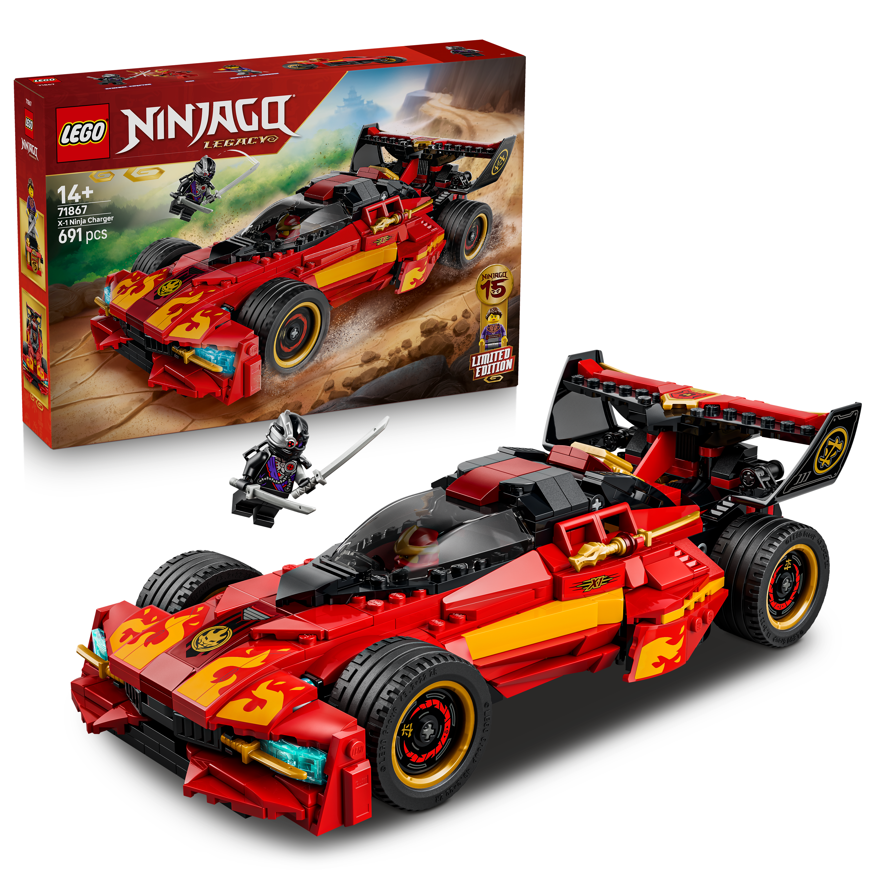 LEGO 71867 NINJAGO X-1 Ninja Charger 15th Anniversary Toy