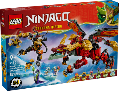 LEGO 71868 NINJAGO Wyldfyre's Transforming Dragon Mech