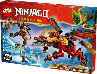 LEGO 71868 NINJAGO Wyldfyre's Transforming Dragon Mech