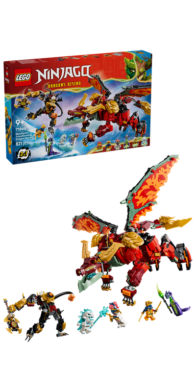 LEGO 71868 NINJAGO Wyldfyre's Transforming Dragon Mech