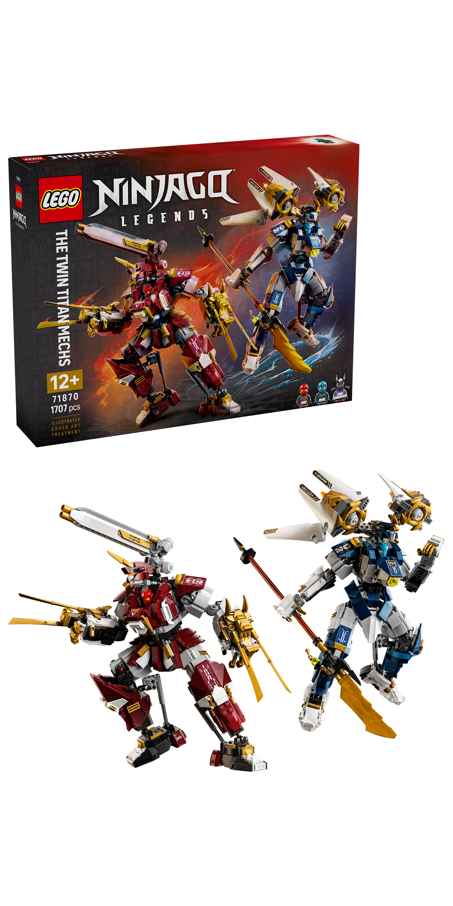 LEGO 71870 NINJAGO The Twin Titan Mechs Action Figures