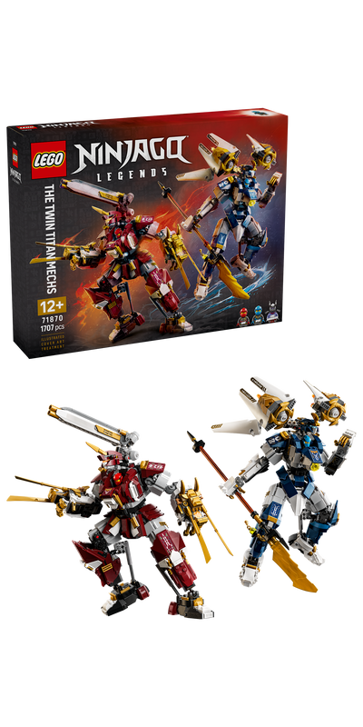 LEGO 71870 NINJAGO The Twin Titan Mechs Action Figures