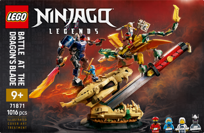 LEGO 71871 NINJAGO Battle at the Dragon’s Blade Display