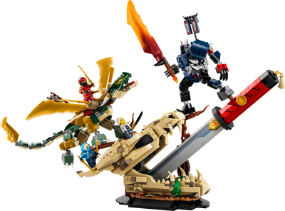 LEGO 71871 NINJAGO Battle at the Dragon’s Blade Display