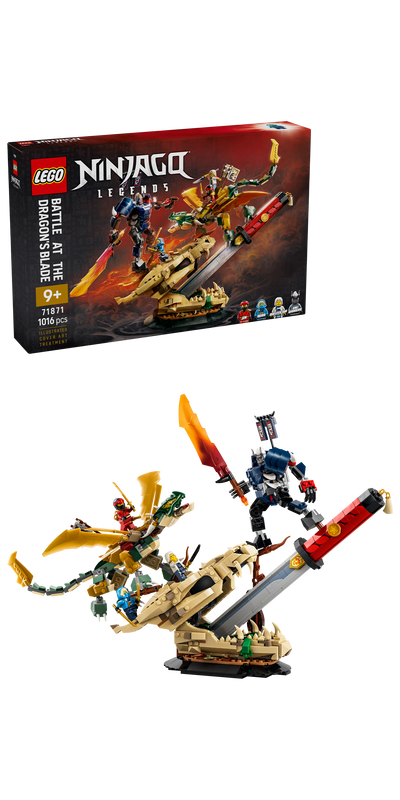 LEGO 71871 NINJAGO Battle at the Dragon’s Blade Display