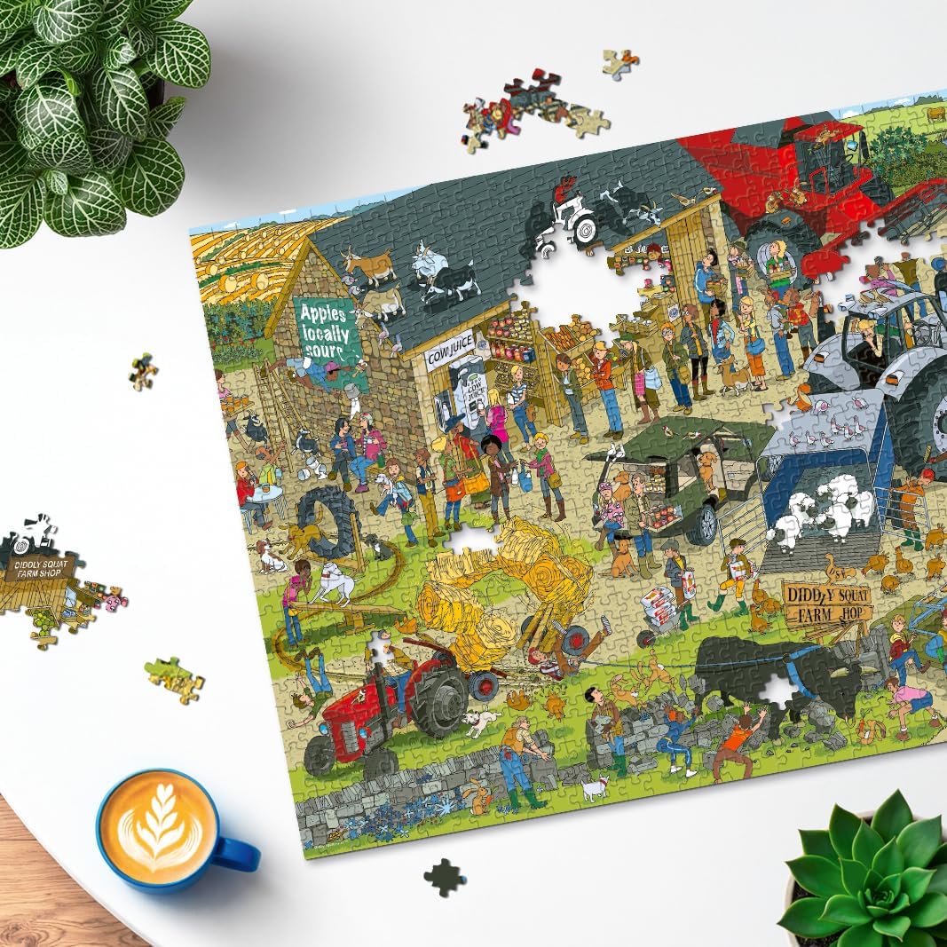 Ravensburger Adult Puzzles Diddly Squat Farm 1000 Piece Puzzle