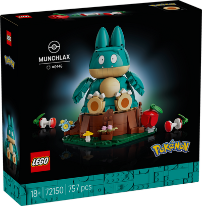 LEGO 72150 Pokémon Munchlax Figure Decor Building Set