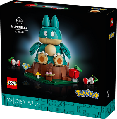 LEGO 72150 Pokémon Munchlax Figure Decor Building Set