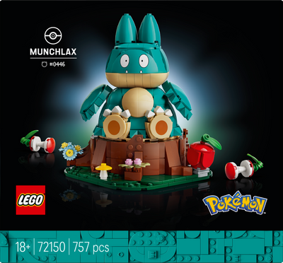 LEGO 72150 Pokémon Munchlax Figure Decor Building Set