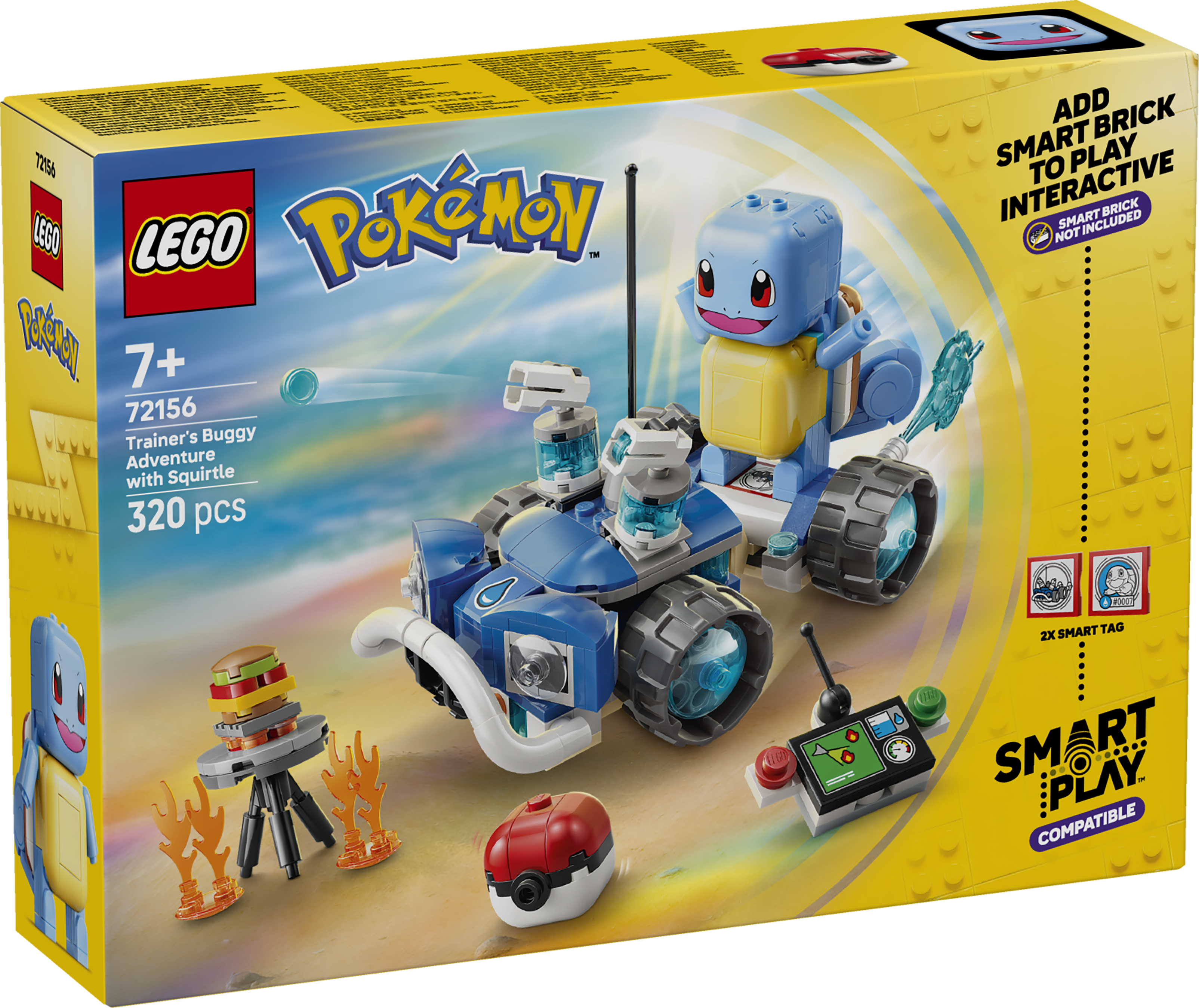 LEGO 72156 Pokémon SMART Play: Trainer’s Buggy Adventure with Squirtle