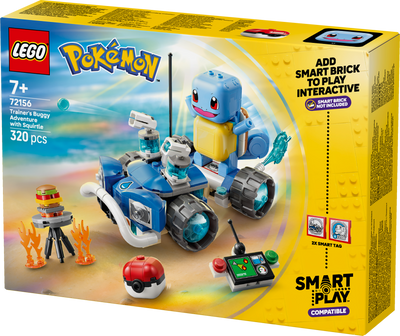 LEGO 72156 Pokémon SMART Play: Trainer’s Buggy Adventure with Squirtle