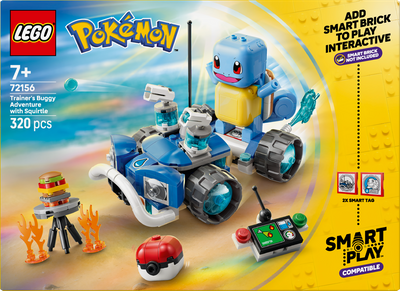 LEGO 72156 Pokémon SMART Play: Trainer’s Buggy Adventure with Squirtle