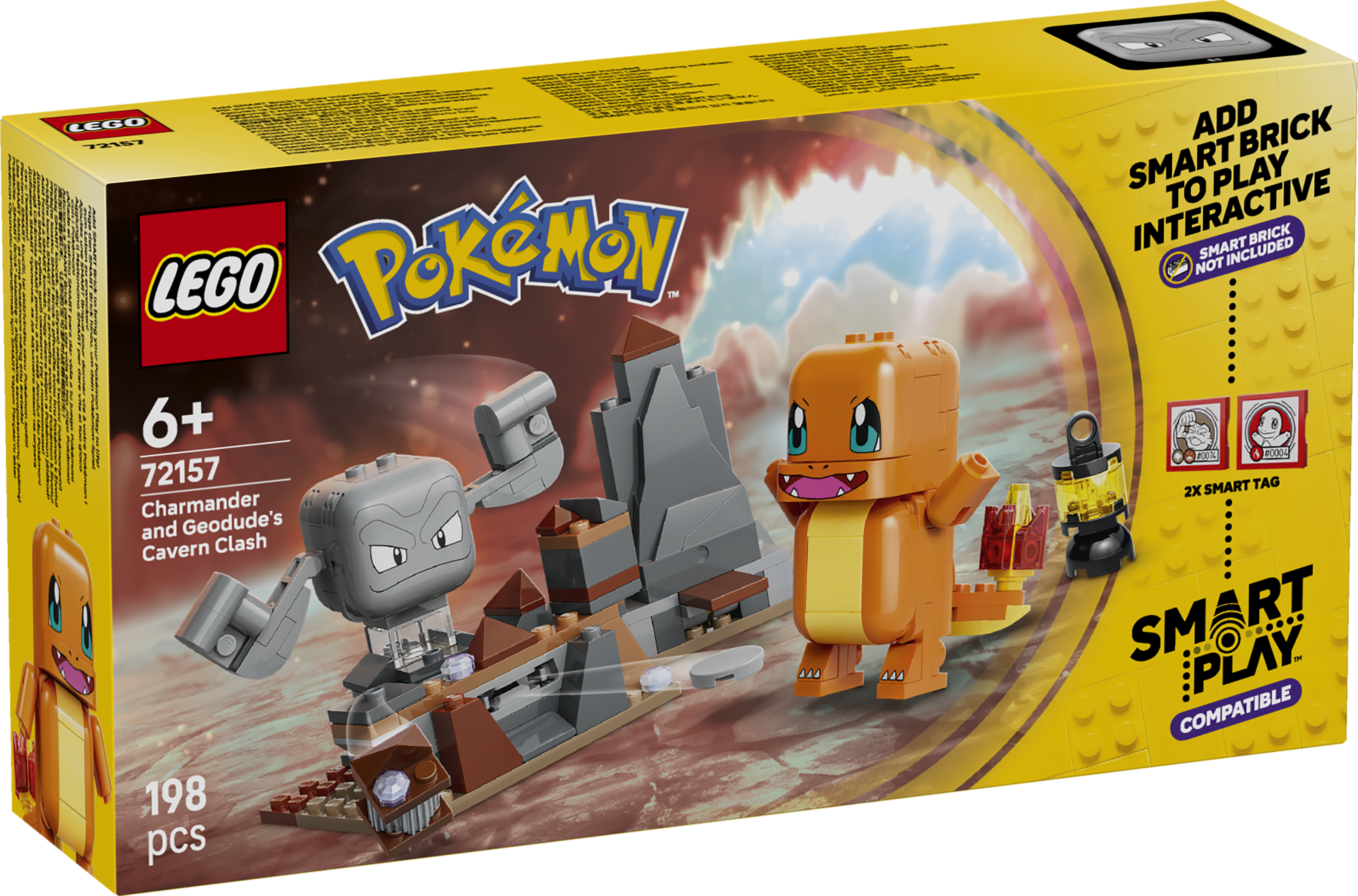 LEGO 72157 Pokémon SMART Play: Charmander and Geodude’s Cavern Clash