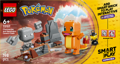 LEGO 72157 Pokémon SMART Play: Charmander and Geodude’s Cavern Clash