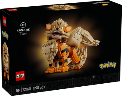 LEGO 72160 Pokémon Arcanine Pokémon Figure Building Set