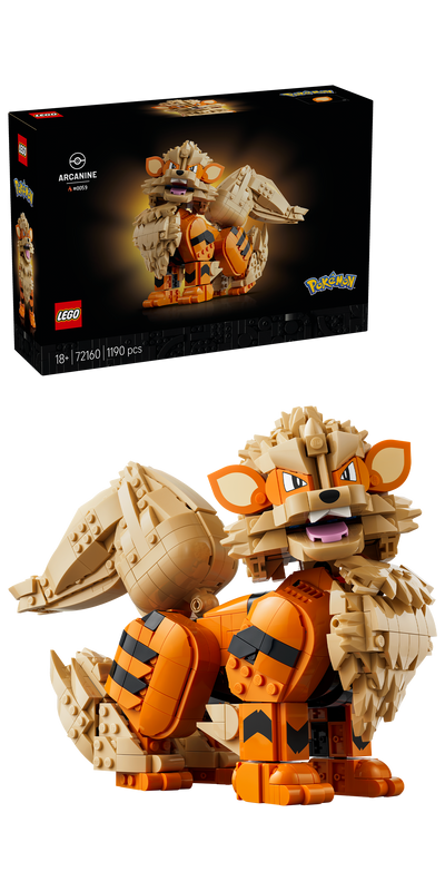 LEGO 72160 Pokémon Arcanine Pokémon Figure Building Set