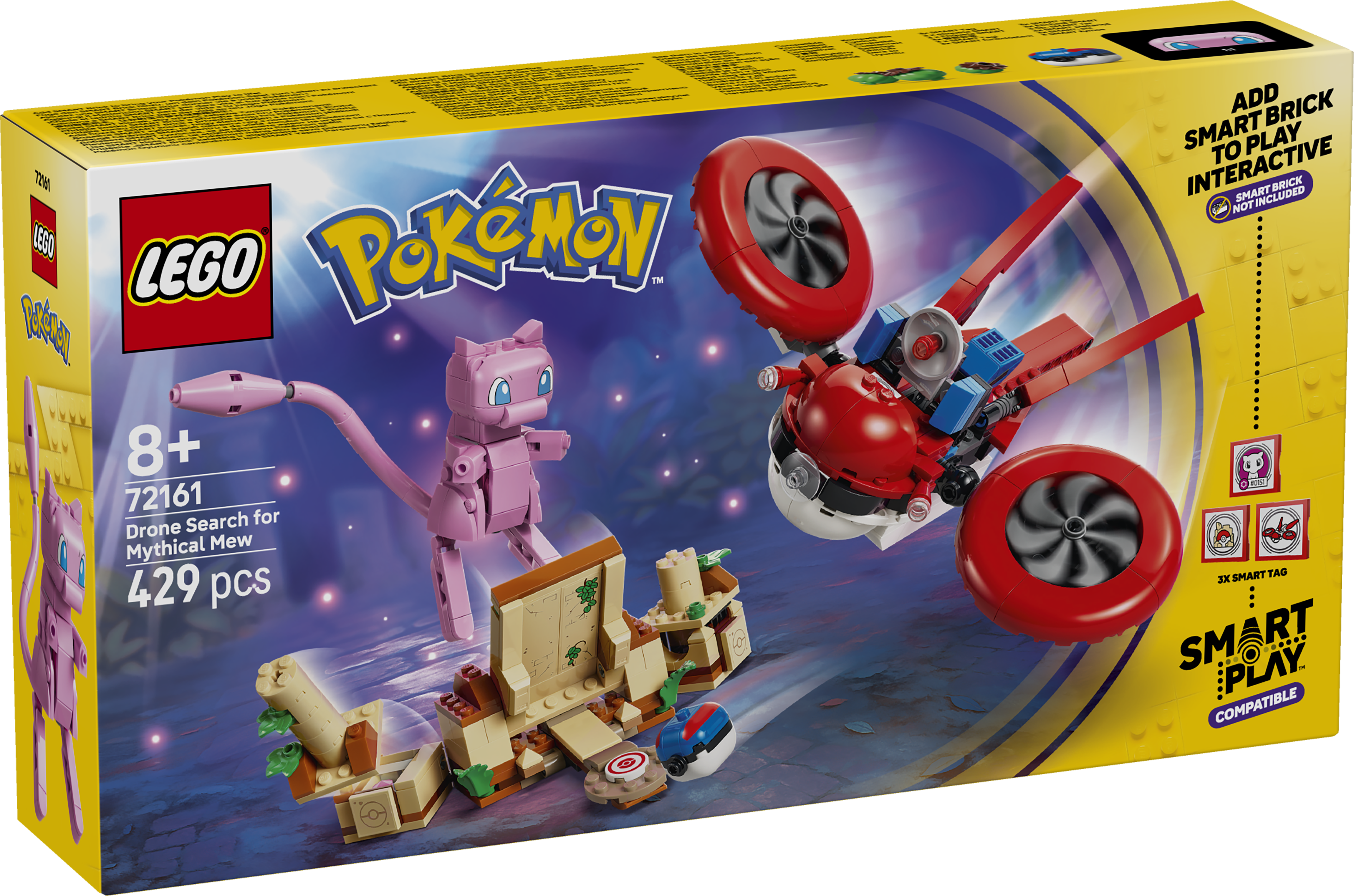 LEGO 72161 Pokémon SMART Play: Drone Search for Mythical Mew