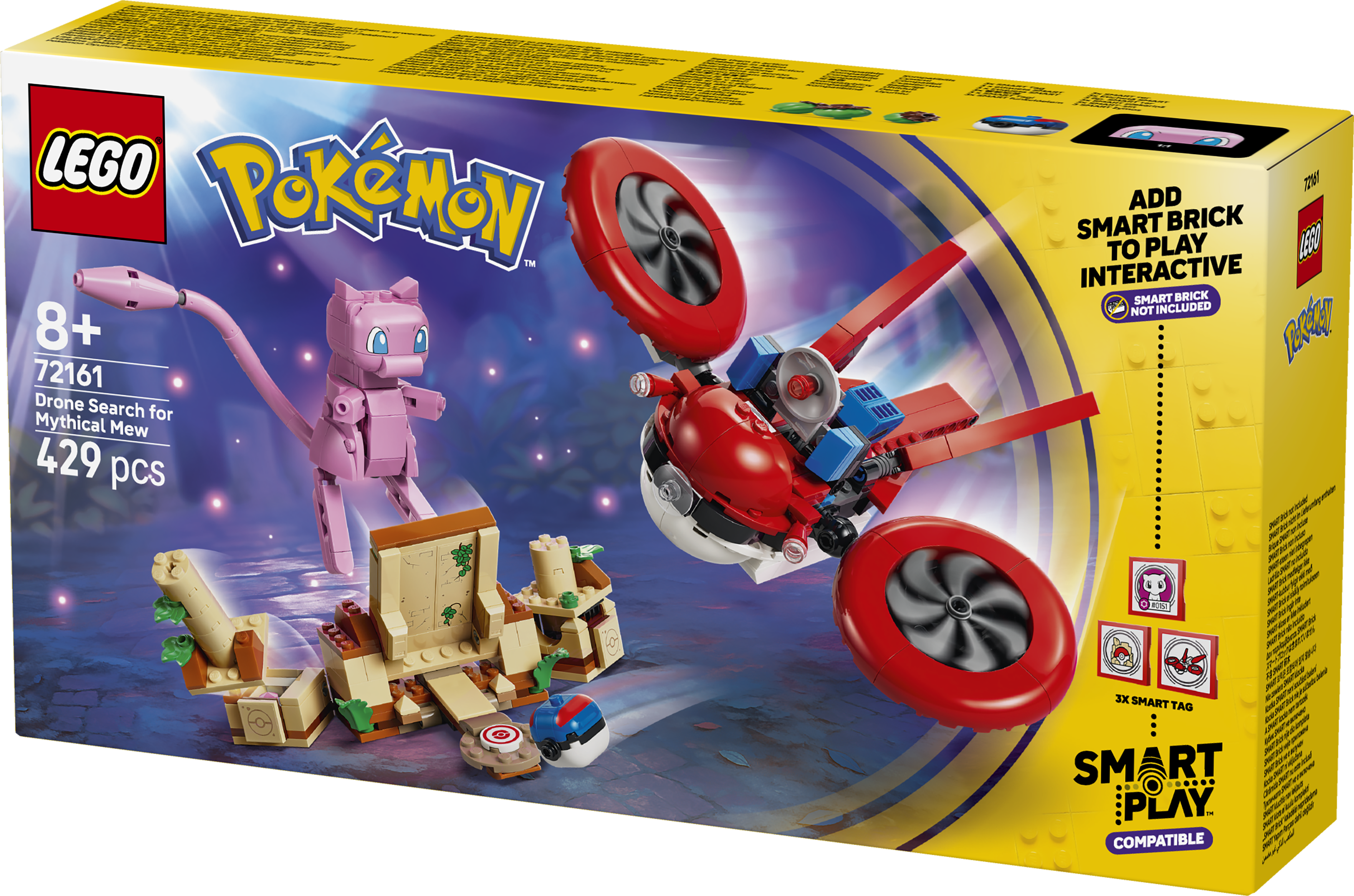 LEGO 72161 Pokémon SMART Play: Drone Search for Mythical Mew