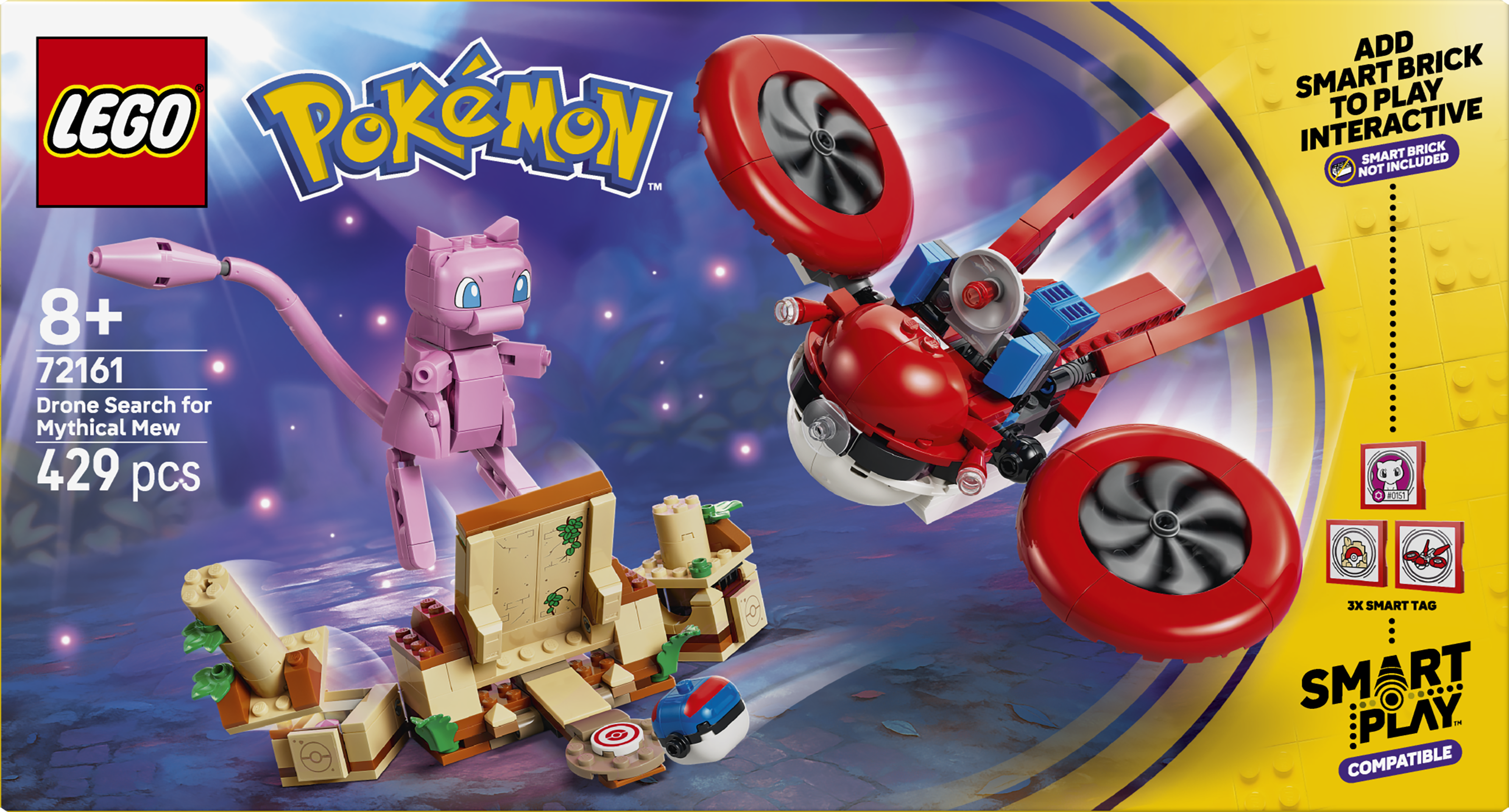 LEGO 72161 Pokémon SMART Play: Drone Search for Mythical Mew