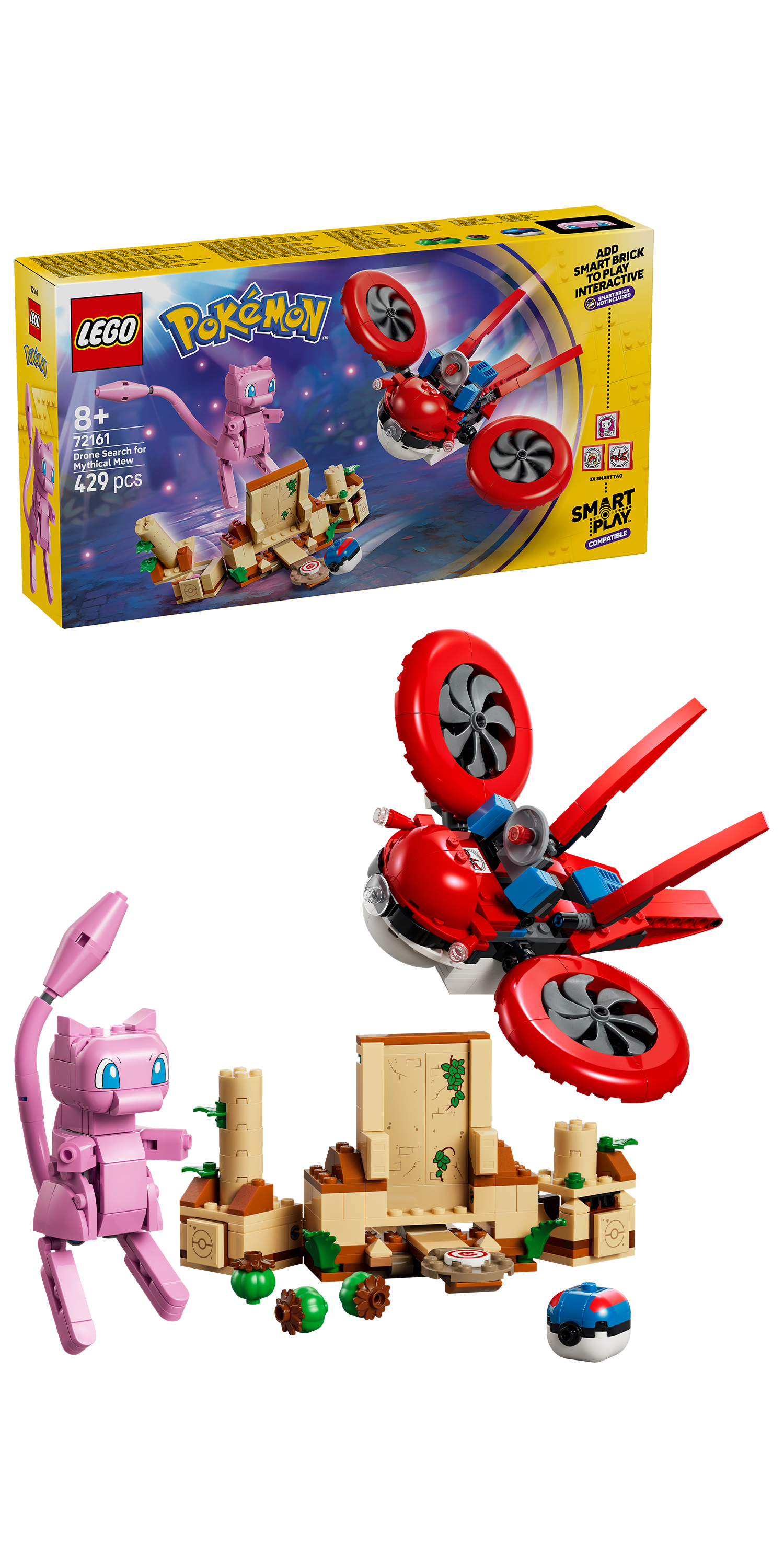 LEGO 72161 Pokémon SMART Play: Drone Search for Mythical Mew