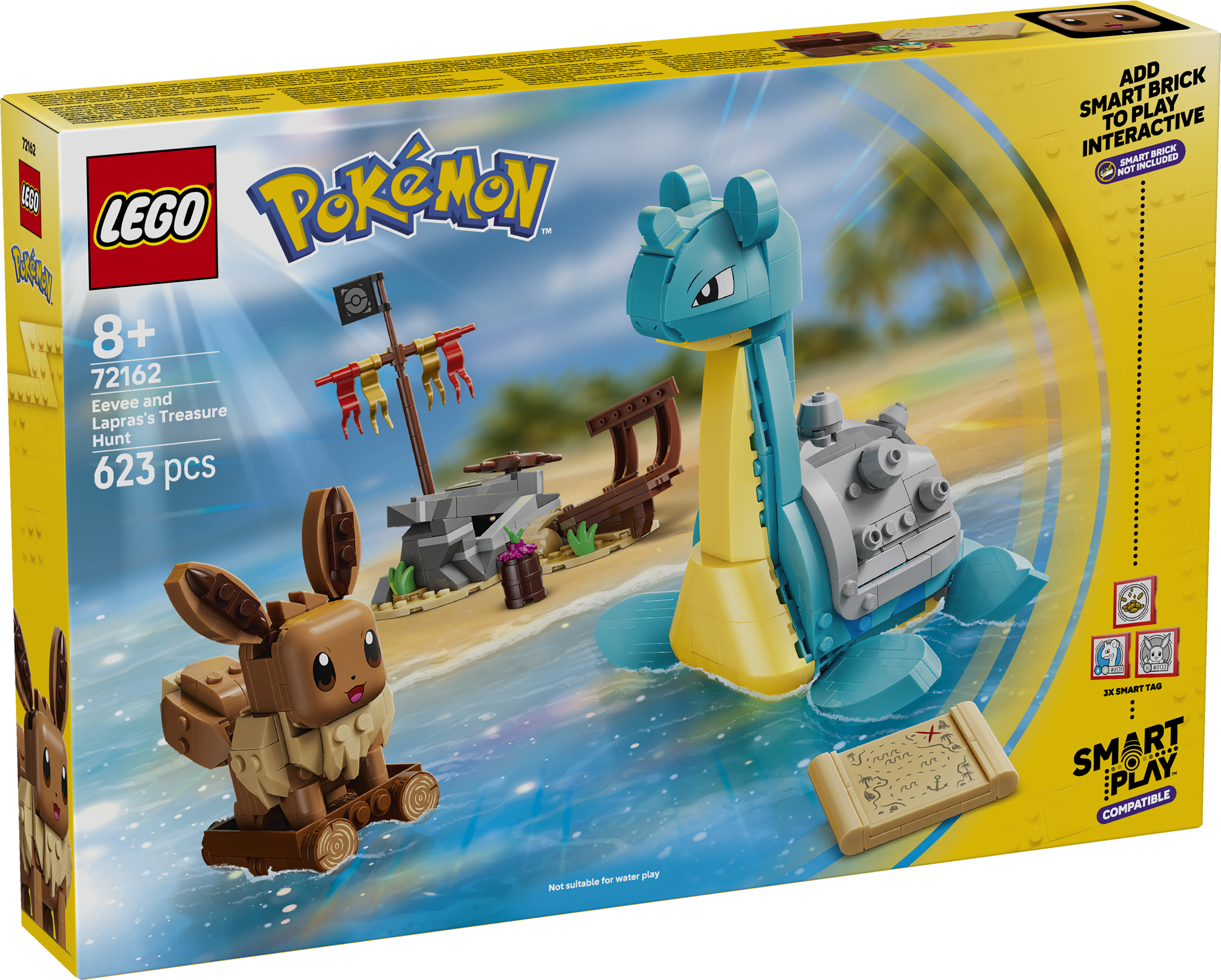 LEGO 72162 Pokémon SMART Play: Eevee and Lapras’s Treasure Hunt