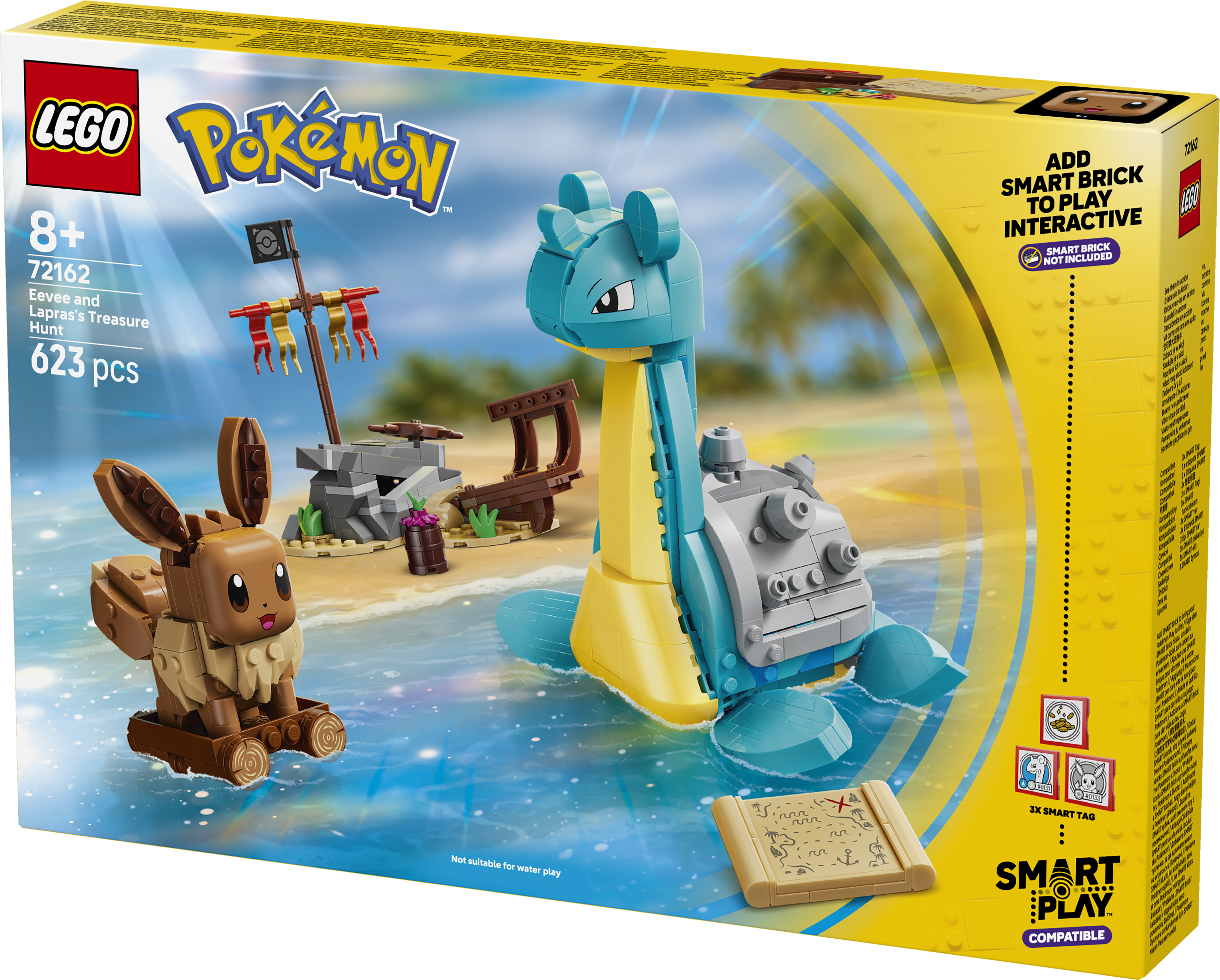 LEGO 72162 Pokémon SMART Play: Eevee and Lapras’s Treasure Hunt