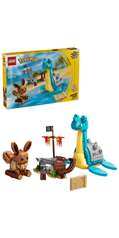 LEGO 72162 Pokémon SMART Play: Eevee and Lapras’s Treasure Hunt