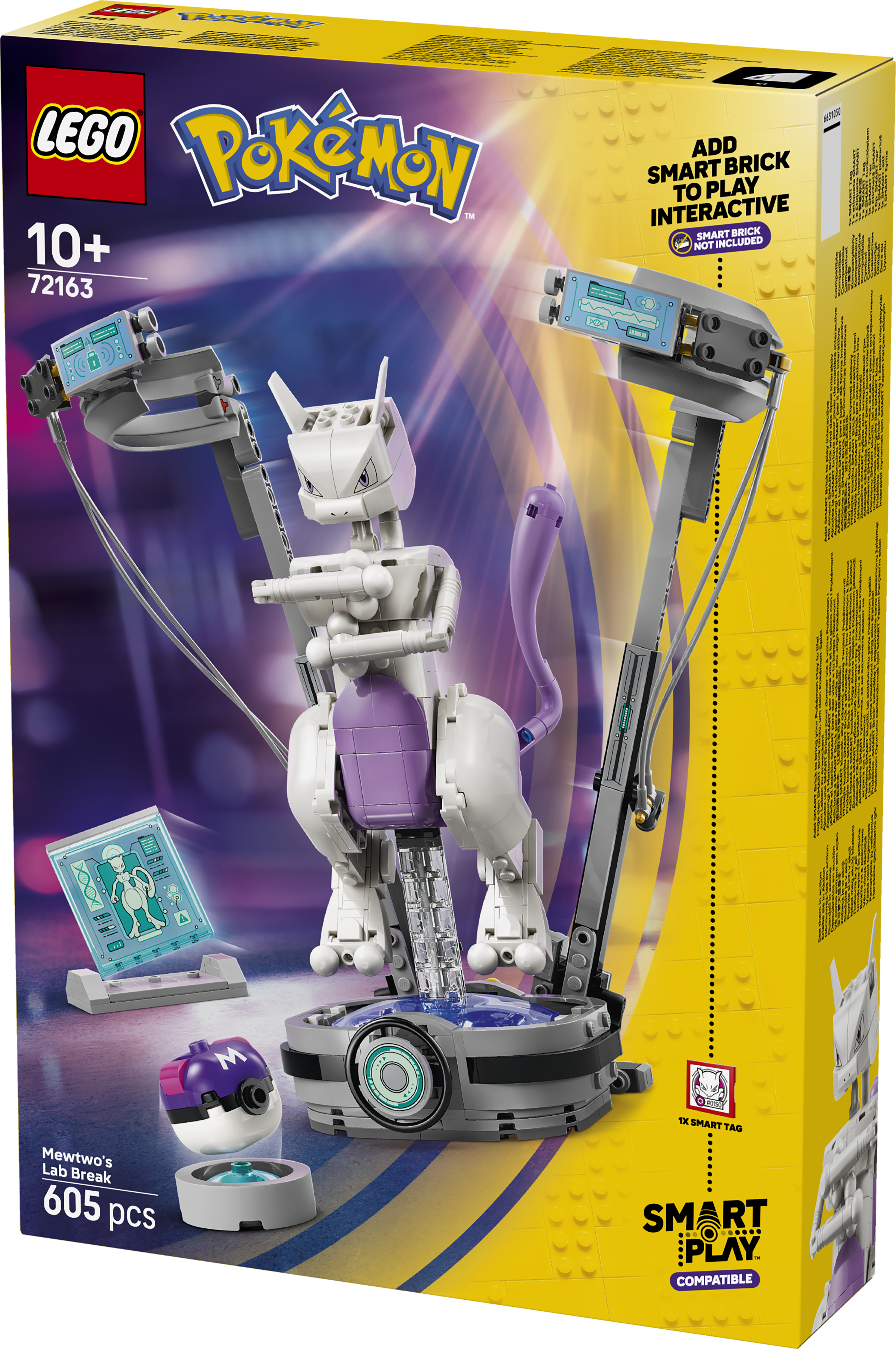 LEGO 72163 Pokémon SMART Play: Mewtwo’s Lab Break Toy