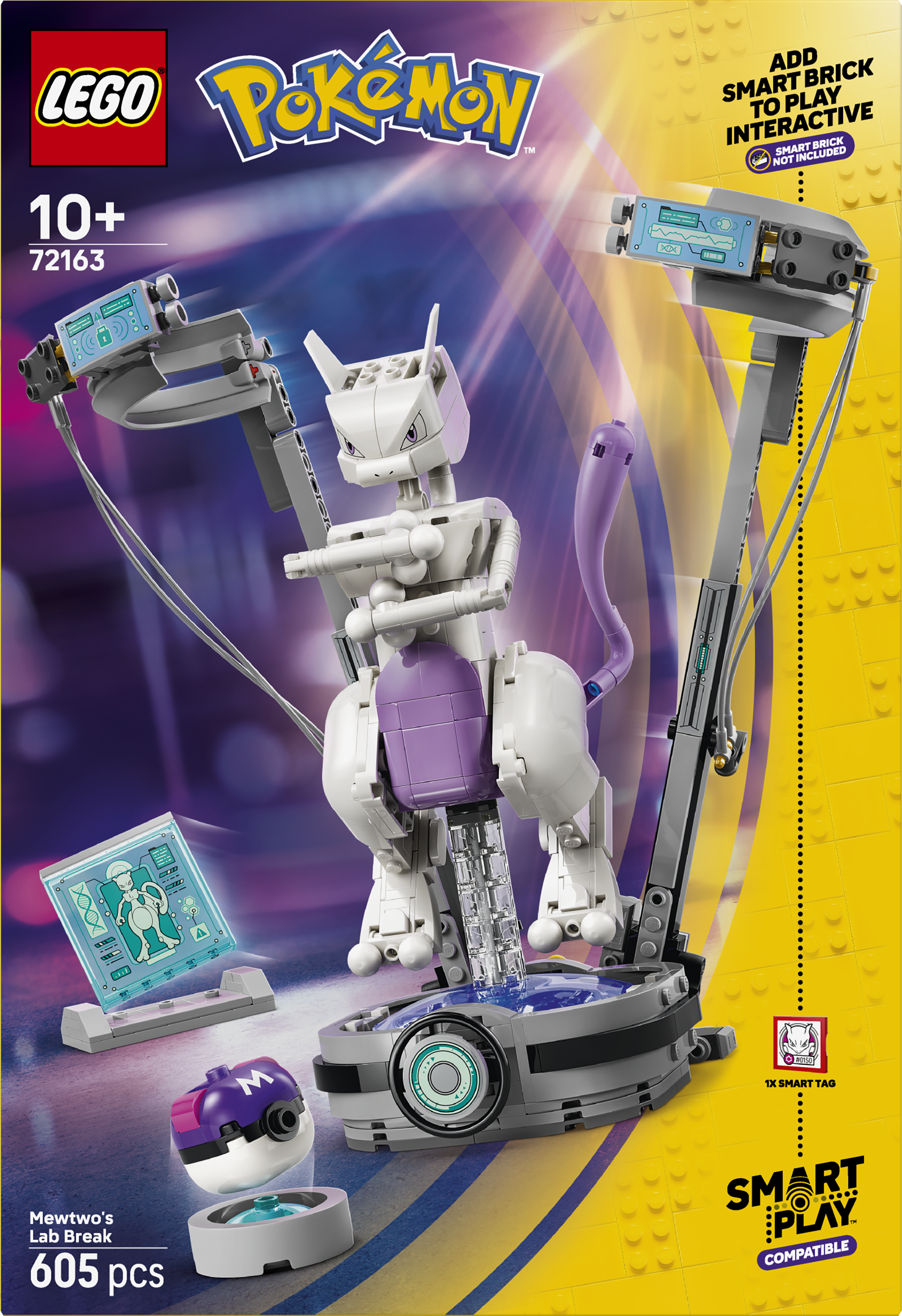LEGO 72163 Pokémon SMART Play: Mewtwo’s Lab Break Toy
