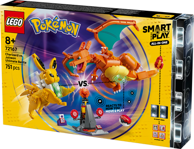 LEGO 72167 Pokémon SMART Play: Charizard vs. Jolteon Ultimate Battle