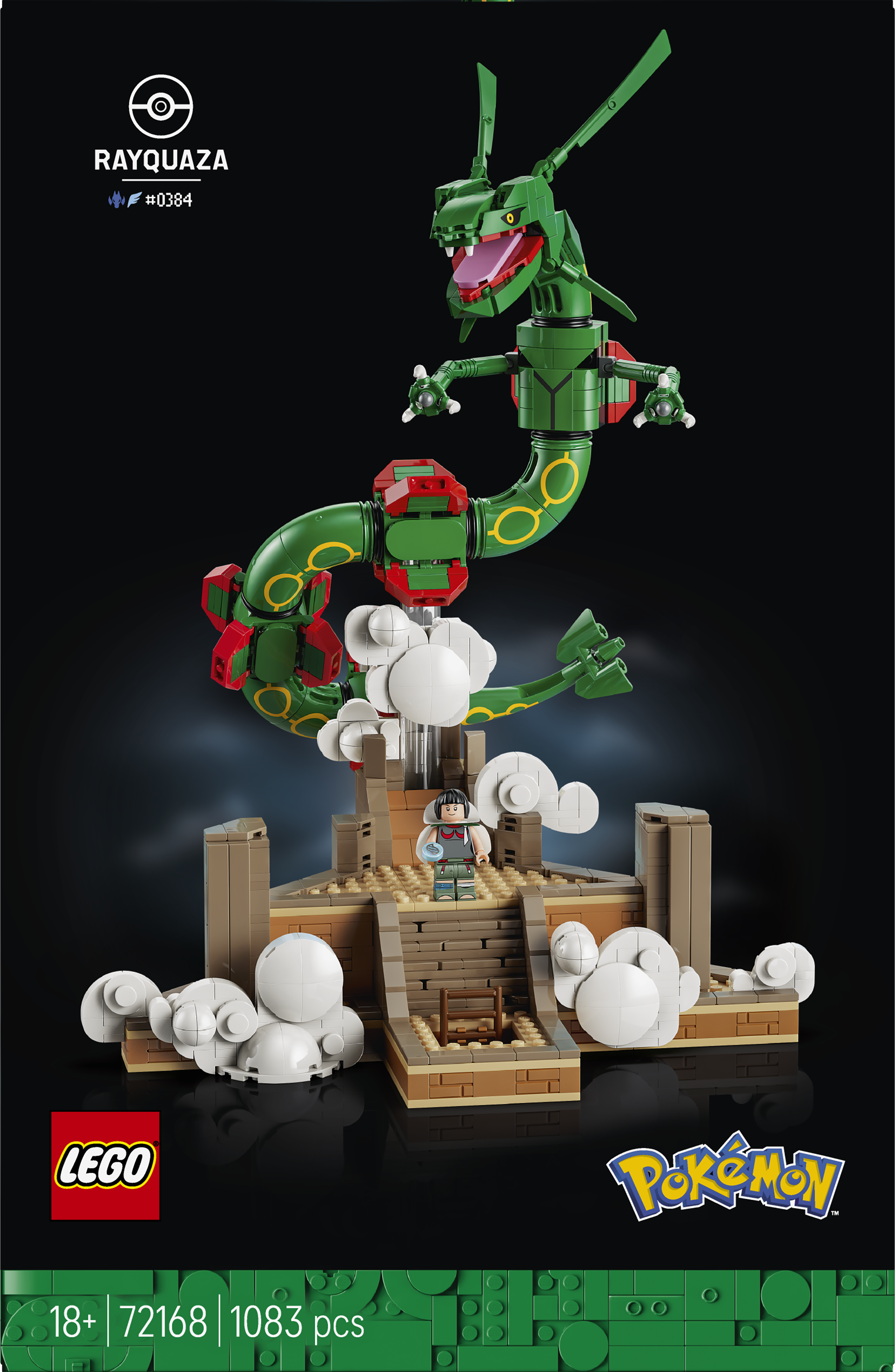 LEGO 72168 Pokémon Rayquaza Decor Figure Building Set