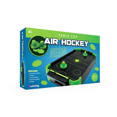 Neon Air Hockey Portable Tabletop Game