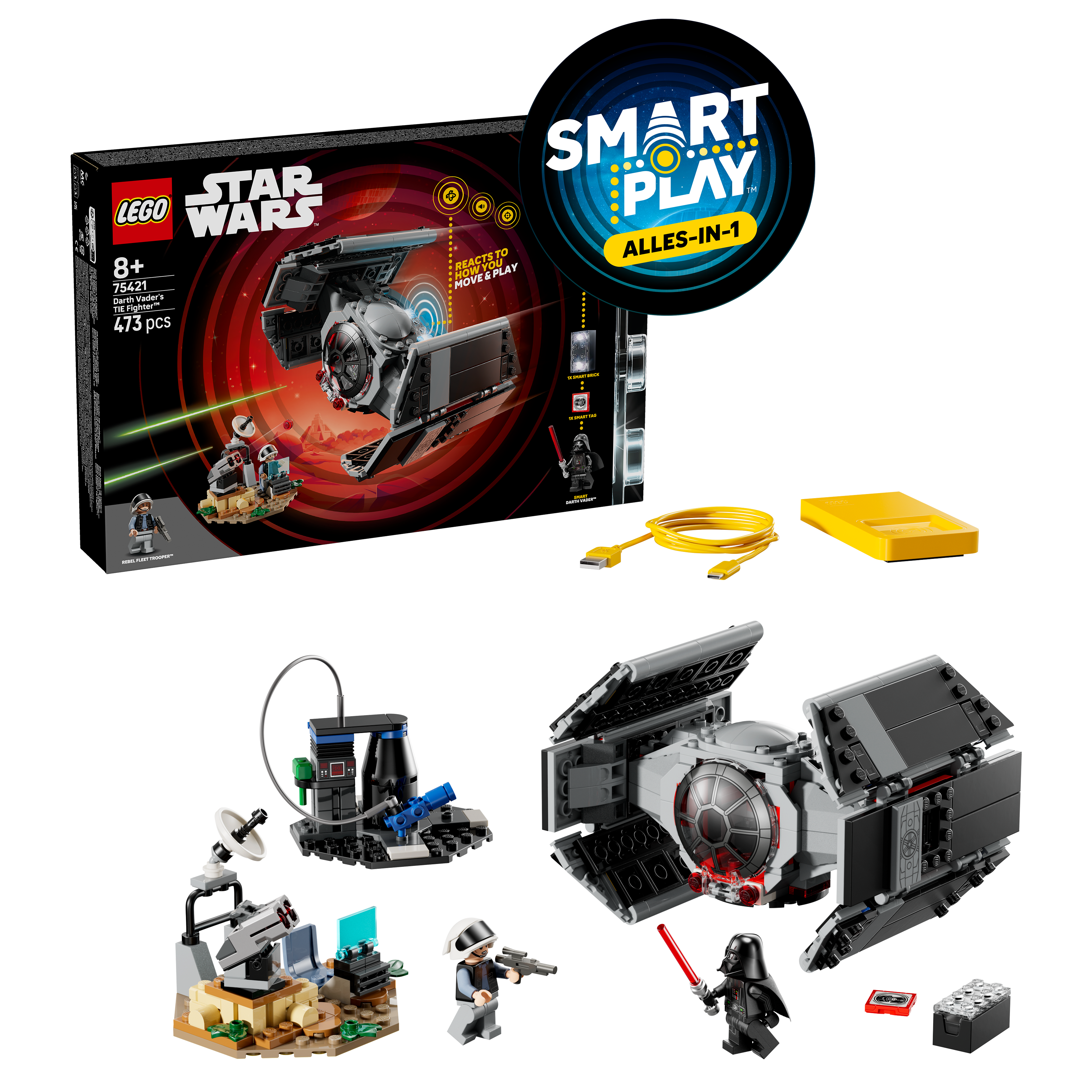 LEGO 75421 SMART Play Darth Vader's TIE Fighter