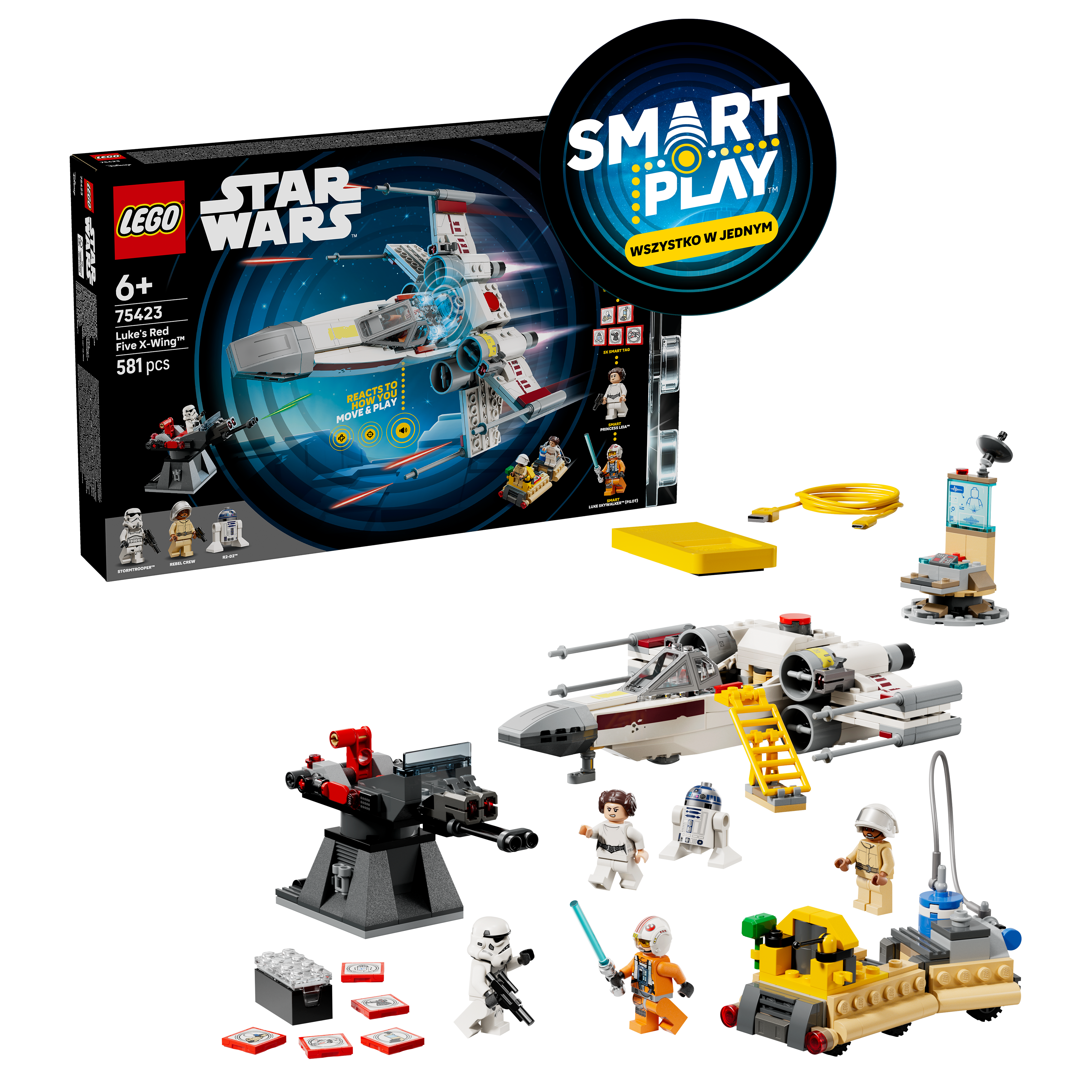 LEGO 75423 SMART Play Luke's Red Five X-Wing