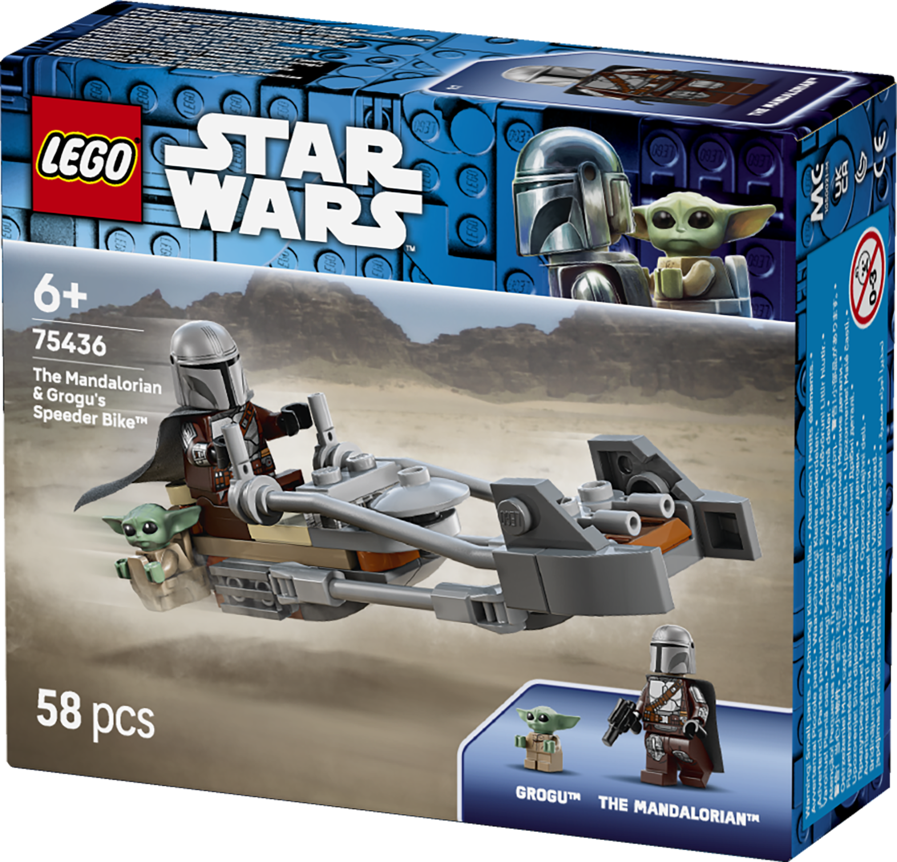 LEGO 75436 Star Wars  The Mandalorian & Grogu's Speeder Bike