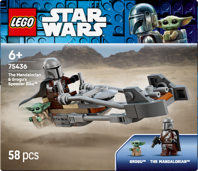 LEGO 75436 Star Wars  The Mandalorian & Grogu's Speeder Bike