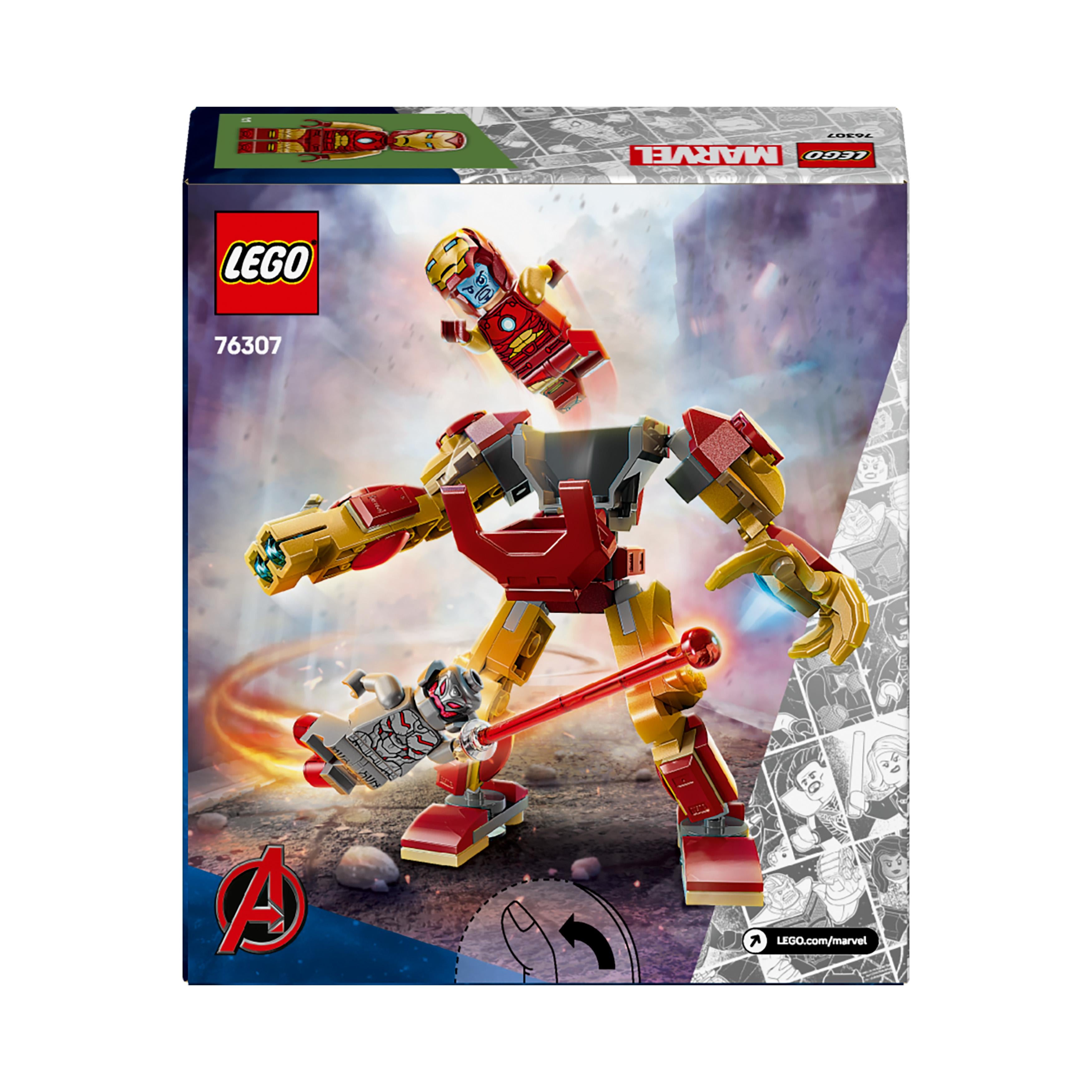 LEGO 76307 Marvel Iron Man Mech vs. Ultron Buildable Super Hero Toy