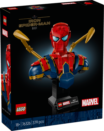 LEGO 76326 Marvel Iron Spider-Man Bust Collectible Adult Building Set