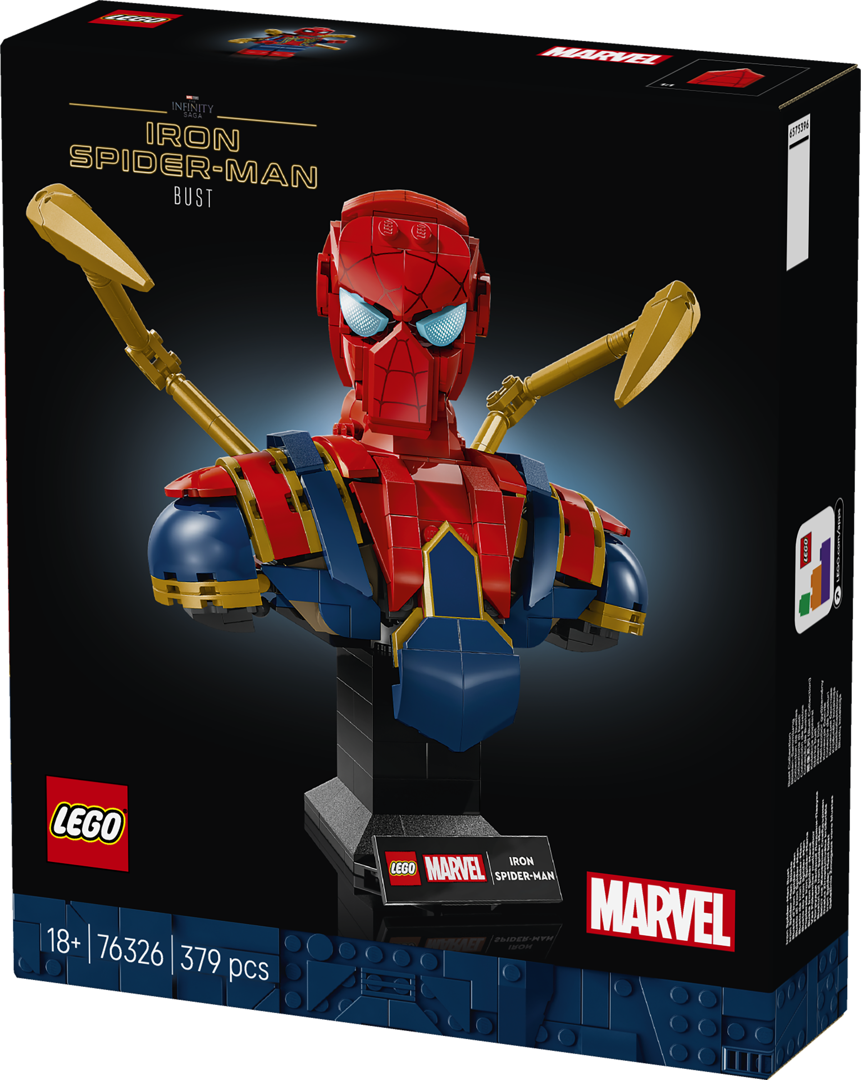 LEGO 76326 Marvel Iron Spider-Man Bust Collectible Adult Building Set