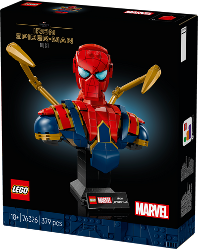 LEGO 76326 Marvel Iron Spider-Man Bust Collectible Adult Building Set
