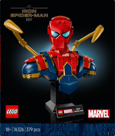 LEGO 76326 Marvel Iron Spider-Man Bust Collectible Adult Building Set